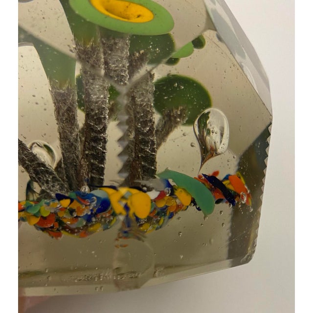 Mid-Century Modern Large Saint Louis Millefiori Paperweight, St. Louis Scrambled Paperweight For Sale - Image 3 of 6
