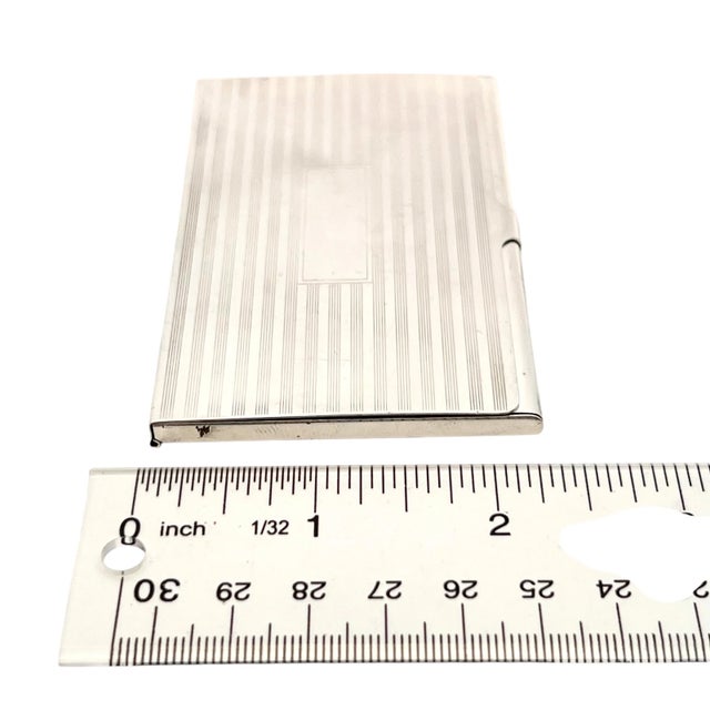 Late 20th Century Tiffany & Co Estate Business Card Holder Sterling Silver 58.1 Grams For Sale - Image 10 of 15