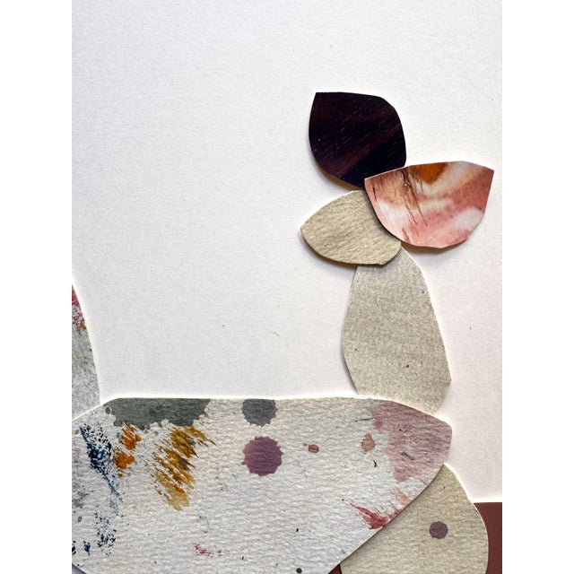 Paper "Love Without Words 1" Original Mixed-Media Collage on Paper by Zac Woodiel For Sale - Image 7 of 9
