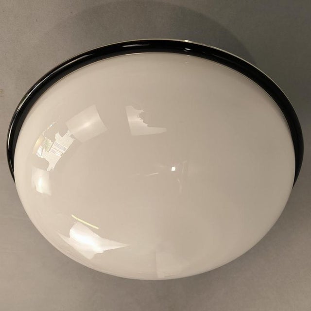 Vintage Murano Glass Elliptical Ceiling Lamp, 1970s For Sale - Image 3 of 10