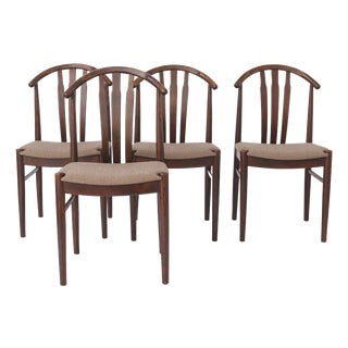 Vintage Swedish Beech Wood Dining Chairs by Carl-Ewert Ekström, 1960s, Set of 2 For Sale