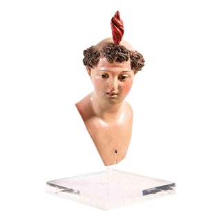 Head of Man, Italy, 18th Century For Sale