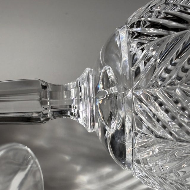 1990s Ralph Lauren Herringbone Crystal Water or Wine Glasses - Set of 4 For Sale - Image 9 of 9