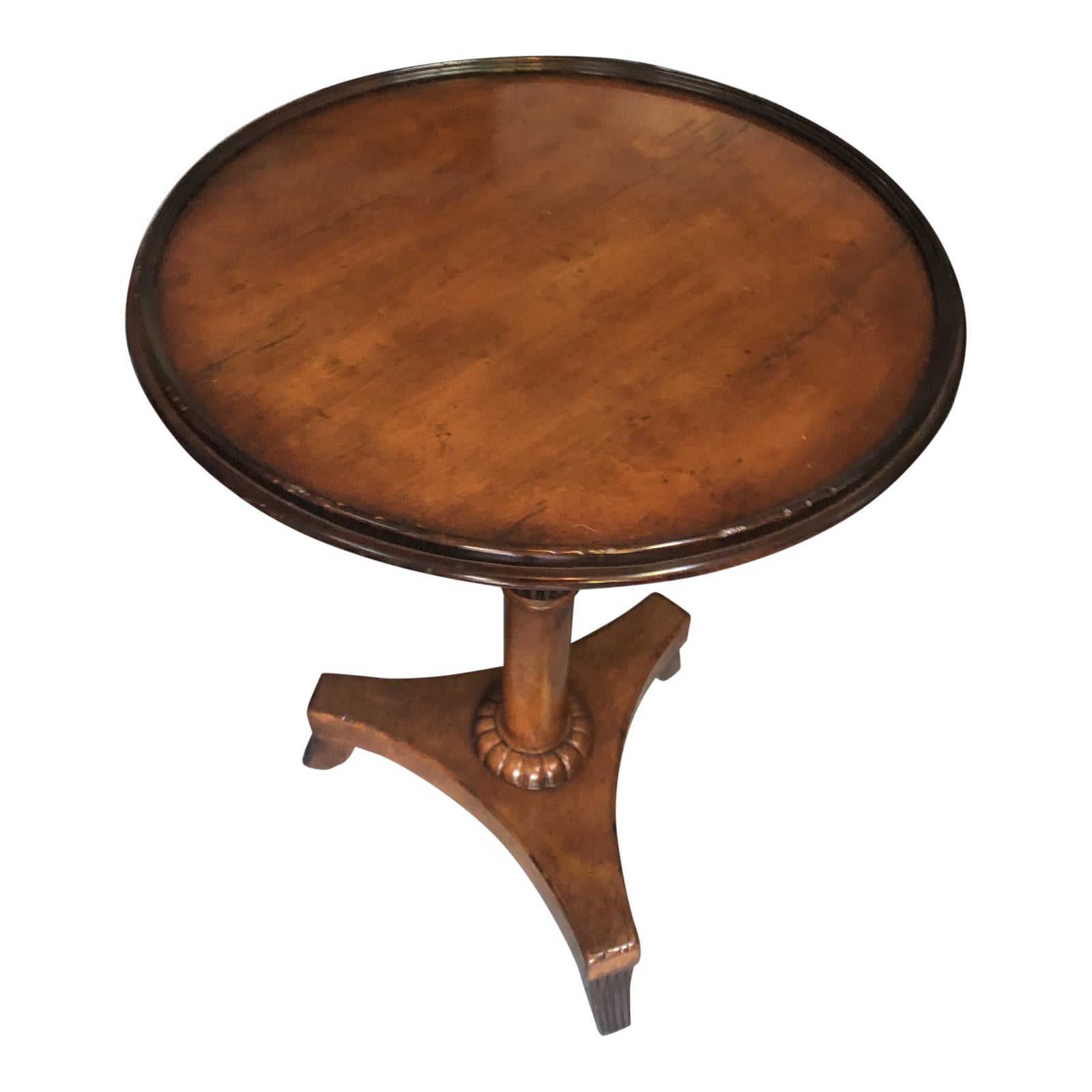 Traditional Baker Pedestal Accent Table Chairish