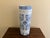 Vintage Chinoiserie Blue & White Porcelain Umbrella Stand With Floral Motif For Sale - Image 12 of 13