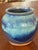Ephraim Pottery Small Arts & Crafts Cabinet Vase – Blue & Teal Drip Glaze For Sale In San Francisco - Image 6 of 7