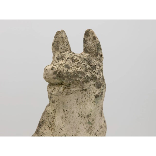 Sculpture Materials Pair of Concrete Shepherd Dogs, English Mid 20th Century For Sale - Image 7 of 9