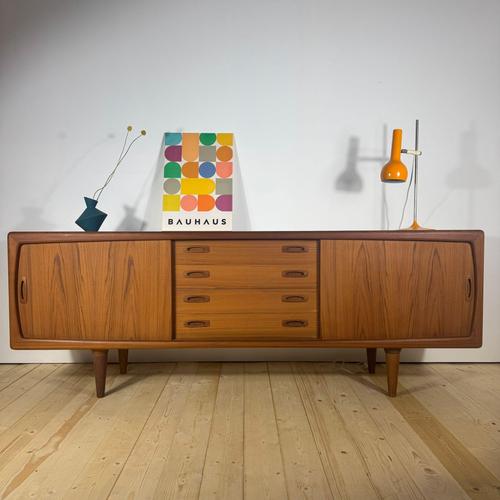 Vintage Danish Teak Sideboard from H.P. Hansen For Sale - Image 11 of 11