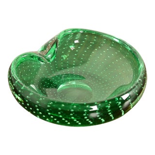 Archimede Seguso Style Italian Murano Glass Ashtray or Catchall For Sale