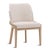 Upholstered contemporary dining chair which brings easy sophistication to any dining space. Beautiful grained solid elm...