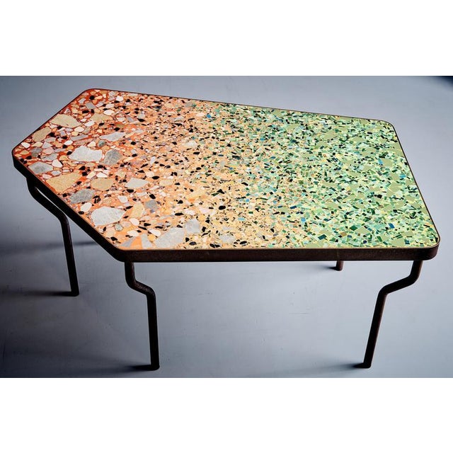 Contemporary Hand-Crafted Terrazzo Coffee Table by Felix Muhrhofer For Sale - Image 3 of 15