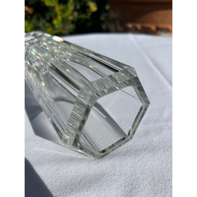 Mid-Century Modern Vintage Kosta Boda Colonna Crystal Vase For Sale - Image 3 of 13