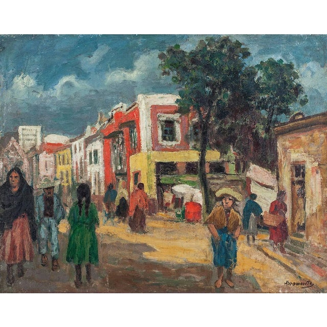 Hand signed lower right Albert Abramovitz (1879-1963), born in Riga, Latvia, on January 24, 1879. He studied art at the...