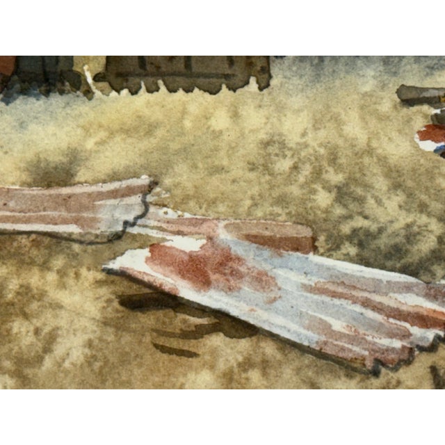 Paper Karen Marlowe "Old Cottage, Broadmarsh" Original Watercolor, Framed For Sale - Image 7 of 12