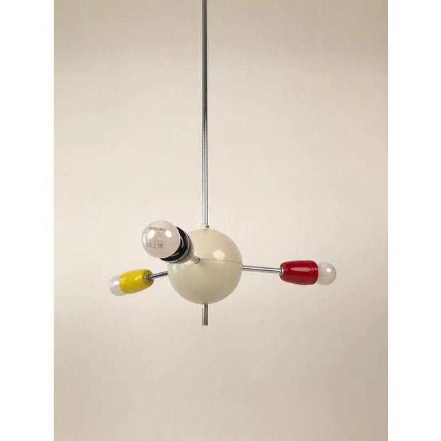 Czech Republic Sputnik with Colored Sockets, 1960s For Sale - Image 6 of 12