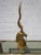 Bronze Mid 20th Century Brass Antelope Gazelle Statue For Sale - Image 8 of 10