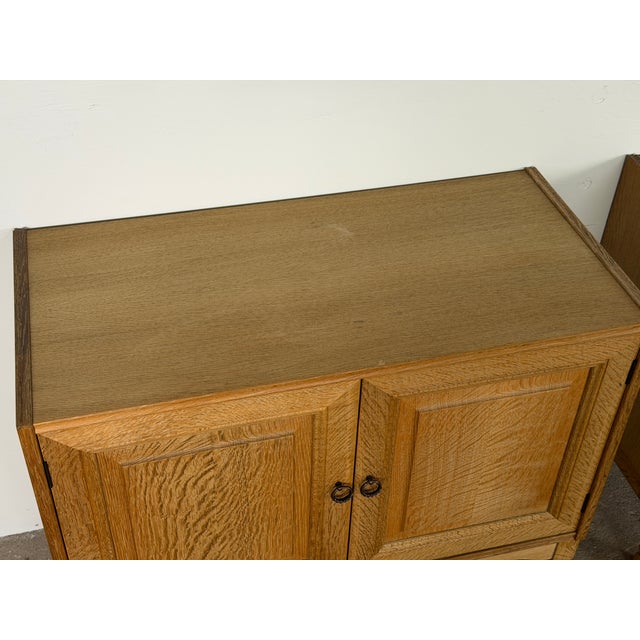 Mid-Century Danish Oak Cabinets by Henning Kjaernulf, 1960s, Set of 2 For Sale - Image 6 of 8