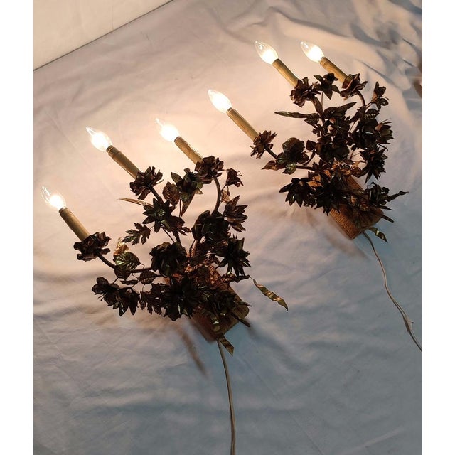 Brass Wall Lights, France, 1960s, Set of 2 For Sale - Image 11 of 18