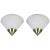 Glass German Opal Glass Sconces by Limburg, Set of 2 For Sale - Image 7 of 7