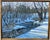 Contemporary Large Framed Winter Landscape Monica Cascio Oil Painting “Dalton’s Creek” Texas For Sale - Image 3 of 18