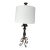 Vintage Metal Work Detailed Table Lamp For Sale