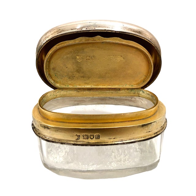 Edwardian Sterling Silver and Cut Crystal Vanity Bottle by Drew & Sons For Sale In San Francisco - Image 6 of 8