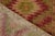 Textile Vintage Distressed Deco Rug in Red, Green, Pink Geometric Pattern For Sale - Image 7 of 7