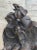 Metal Family Group Bronze Sculpture Modern Art Abstract Marble Figure Art Dali For Sale - Image 7 of 10