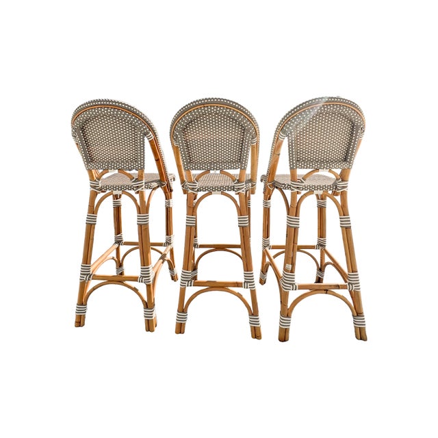 Restoration Hardware Restoration Hardware St. Germaine Resin Parisian Style Counter or Bar Stools Chairs For Sale - Image 4 of 12