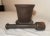 American Huge Rare Antique Early 19th Century Handmade Solid Cast Iron Mortar and Pestle For Sale - Image 3 of 12