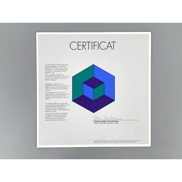 Vasarely Chessboard with Acrylic Glass Base by Victor Vasarely, 1970s For Sale - Image 12 of 18