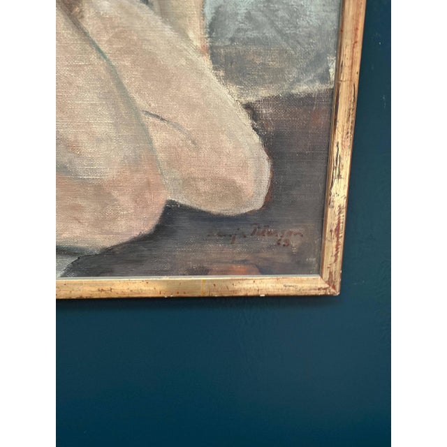 Sonja Peterson, Seated Woman, 1963, Oil on Panel For Sale - Image 11 of 14