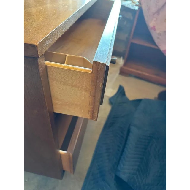 Wood 1960s Broyhill Sculptra Brooklyn Premiere Dresser W/Mirror (Not Shown) For Sale - Image 7 of 15