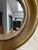 Labarge Vintage Labarge Style Gold Leaf Small Round Portal Mirror For Sale - Image 4 of 8