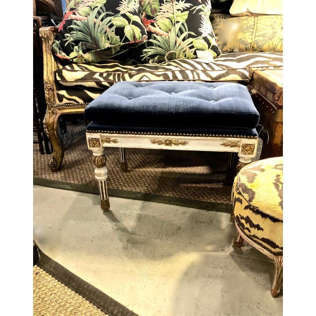 White 18th Century Gustavian Stool For Sale - Image 8 of 12