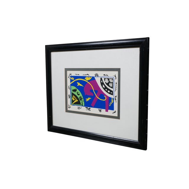 Mid-Century Modern Vintage Henri Matisse Abstract Horse Rider & Clown Lithograph Print 23" For Sale - Image 3 of 9