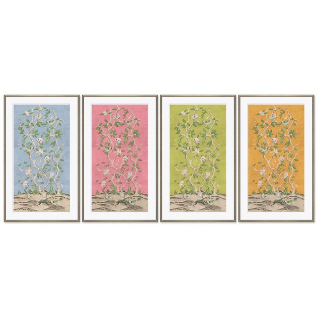 Ditchley Park by Dana Gibson, Framed Art Prints - Set of 4 For Sale In Tampa - Image 6 of 6