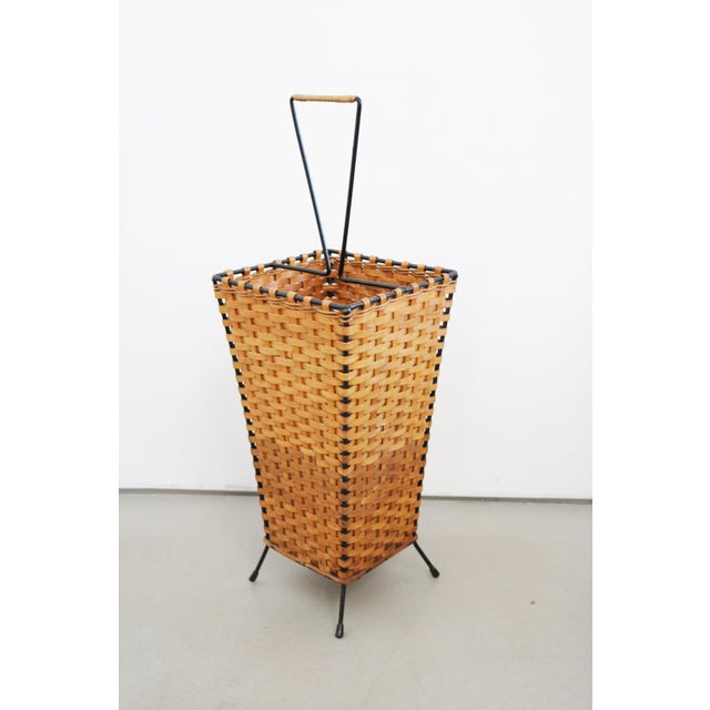 Mid-Century Modern Rattan Umbrella Stand, Italy, 1960s For Sale - Image 4 of 7