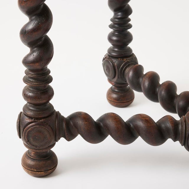 Antique French Barley Twist Table, 18th Century For Sale - Image 4 of 15