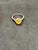 Metal 2.2 Ct Oval Cut Natural Yellow Sapphire & Diamond Halo Engagement Ring For Sale - Image 7 of 8