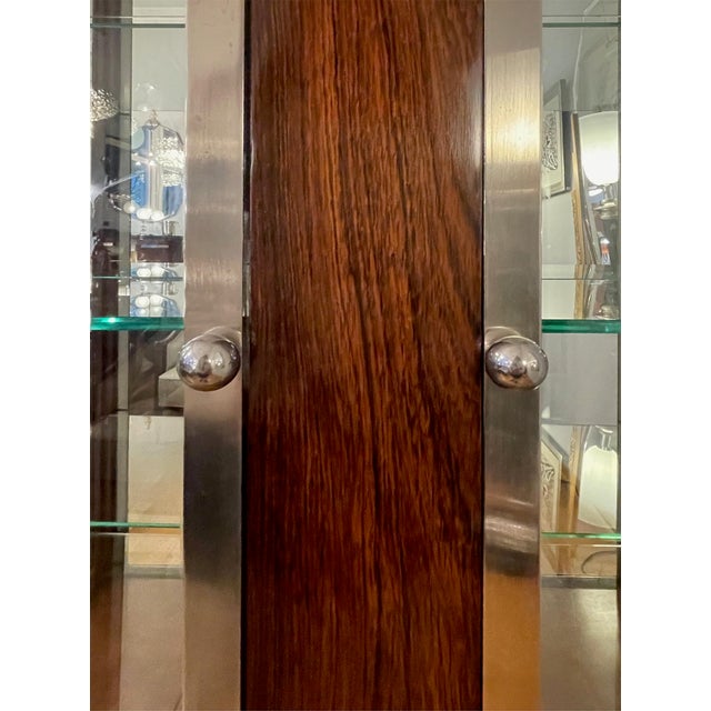 Art Deco Showcase Glazed on Three Sides For Sale - Image 5 of 11