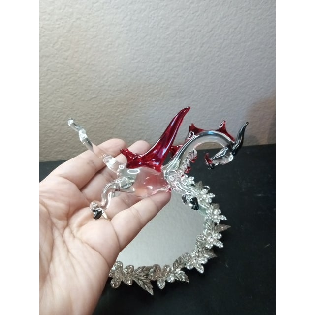 1980s Exquisite Signed Liuli Tittot Limited Edition Whimsical Unicorn Figurine For Sale - Image 4 of 8