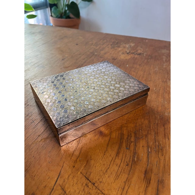Rare Art Deco Luxury Hermes Paris Silver Box Made in France - Needs Repair For Sale - Image 9 of 12