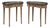 Pair of Louis XVI Neoclassical Stripped Mahogany Side Tables With Bronze Trim For Sale