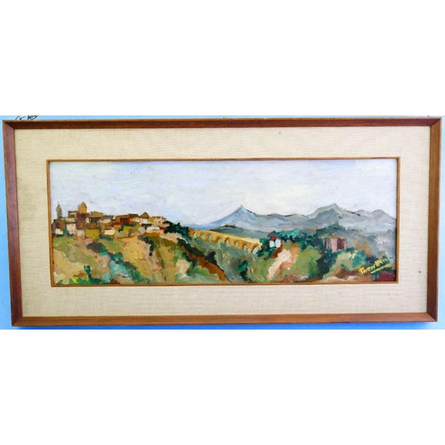 MEASUREMENTS: Including frame: Height: 37.7 cm; Width: 78.5 cm; Depth: 3.5 cm Excluding frame: Height 24.3 cm; Width: 66.5...