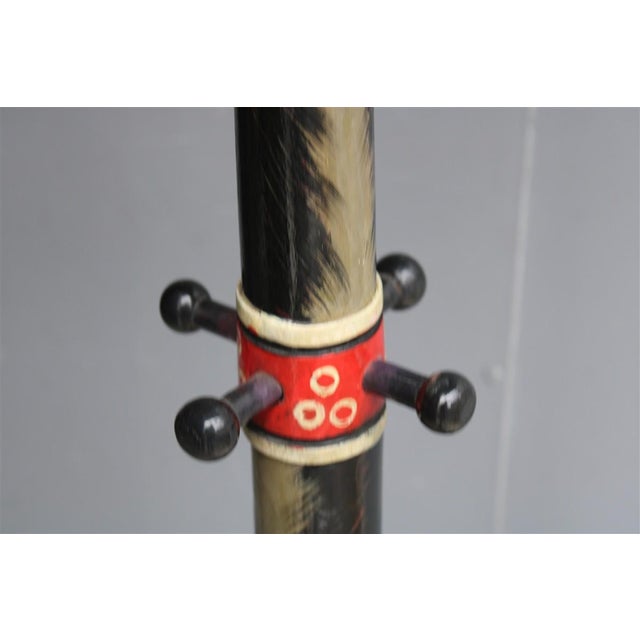 Wood Giraffe Coat Hanger for Children's Bedroom in Lacquered Wood, 1960s For Sale - Image 7 of 14
