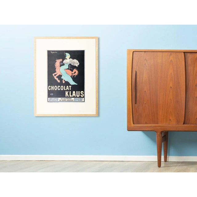 Original vintage advertising poster of ''chocolat klaus'' with a motif from the 1910s. Printed in the 1960s in france....