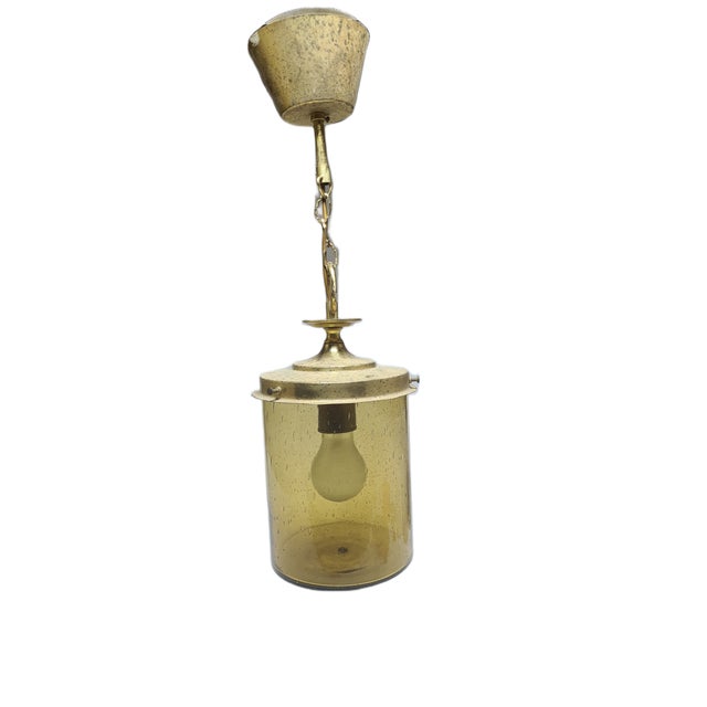 Art Deco Pendant Lamp, Former Czechoslovakia, 1970s For Sale - Image 10 of 10
