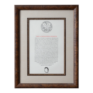The Emerald Tablet of Hermes, Limited Edition Print