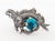 Mid 20th Century Los Castillo 925 Silver Glass Aquatic Motif Pin For Sale - Image 5 of 9